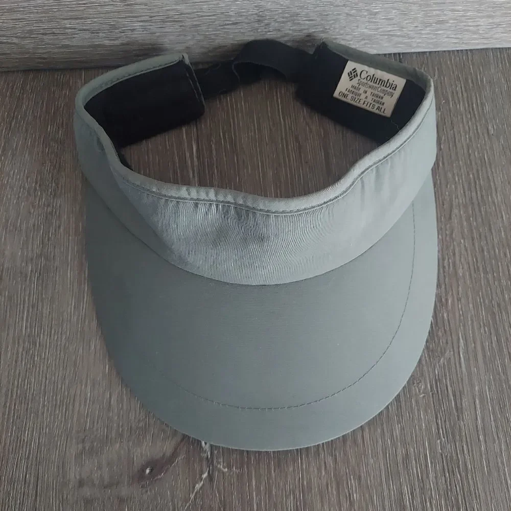 Vintage Columbia Visor Gray OSFA Unisex